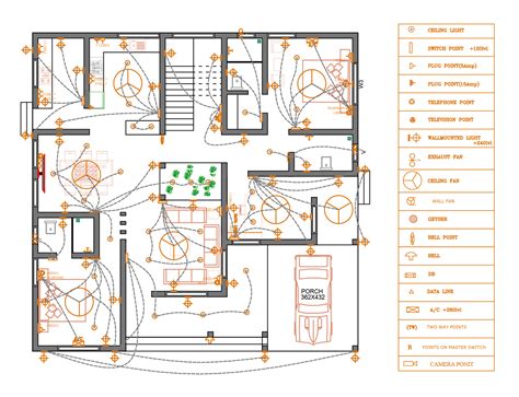 villa electrical plan 
